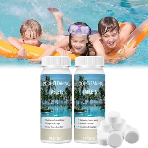 Pool Cleaning Tablets,200g Pool Reinigungstabletten für Aufstellpool,Planschbecken