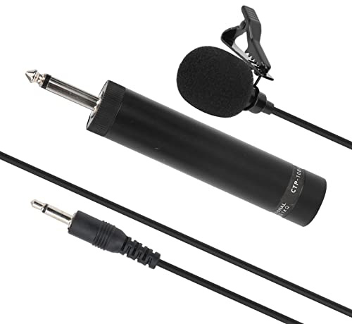 CHICIRIS Wired Saxophon Lavalier -Mikrofon - Professionelles Lapel Musikinstrumenten Accessoire (5 Meter lang)
