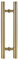 YIHANWUU Maniglie Moderne per Porte Scorrevoli in Vetro, Maniglie Moderne per Porte D'Ingresso a Doppia Faccia, Maniglie Moderne per Barre Doccia Rotonde per Bagno./D/60Cm(23 5/8In)*40Cm
