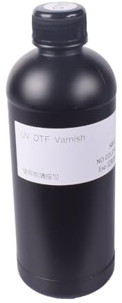 Ovsuqu US Stock A3 UV DTF Tinte für A3 UV DTF XP600 I608 Drucker UV-Tintenlack 500 ml/Flasche für Aufkleberdrucker (500 ml Lack)