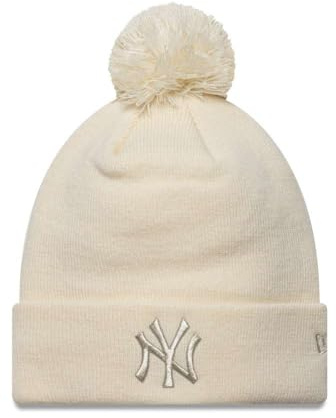 NEW ERA WMNS METALLIC Bobble Beanie NEYYAN LTC Light BEIGE - -