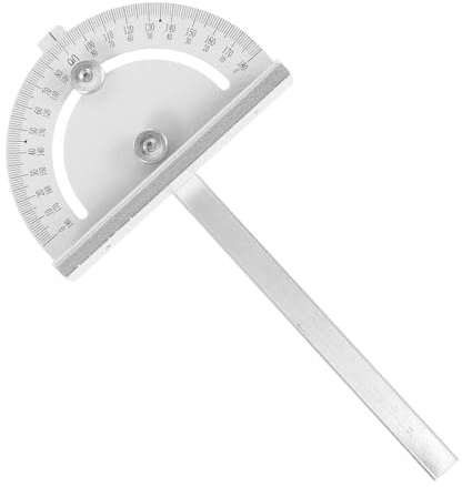 SOLUSTRE Winkelmesser für Holzbearbeitung aus Stahl mit Verschleiß und Rostresistentem Design Langer Klappbarer Arm und Verriegelungsmutter für Präzise Tischkreissäge Gehrungsmessung