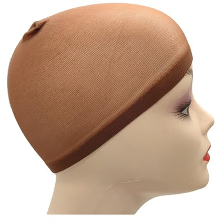 2 Stück Beutel Nylon Stocki Cap(Light Brown)