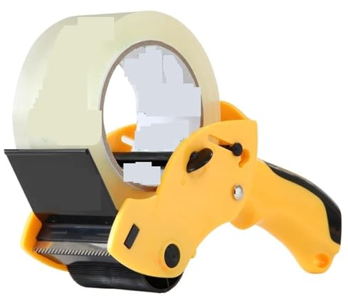 Kartongförseglingsenhet Tejphållare Maskin Förpackningstejpskärare Manuell bandningsmaskin Handpackare Tejpdispenser Rena Och Exakta Snitt(Metal rocker)