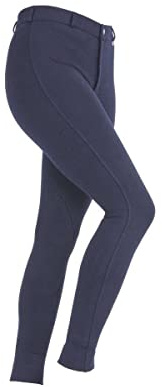 Shires Maids Childrens SaddleHugger Jodhpurs - Navy Blue: 7-8