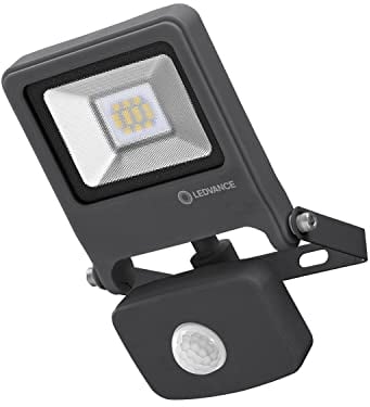 LEDVANCE LED Fluter, Leuchte für Außenanwendungen, integrierter Bewegungssensor, Warmweiß, 125,0 mm x 101,0 mm x 29,0 mm, ENDURA FLOOD