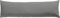 REDBEST Seitenschläferkissenbezug Single- Jersey San Francisco, grau Größe 40x200 cm - weiche Qualität, bügelfrei, praktischer Reißverschluss, 100% Baumwolle