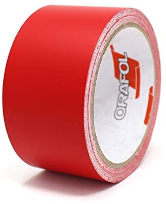Finest Folia 10 Meter Zierstreifen selbstklebend Auto Rot matt 40mm breit | Dekorstreifen für Motorrad Modellblau Wohnmobil LKW Fahrrad - Flexibler Klebestreifen wetterfest als DIY Deko Seitenstreifen