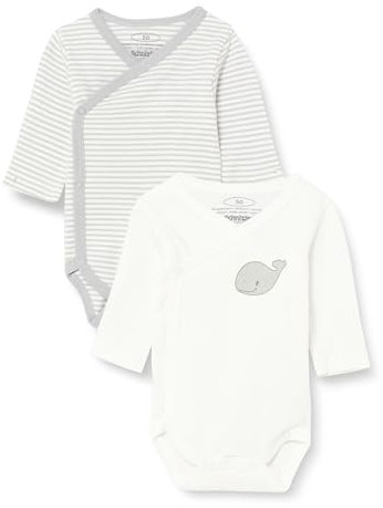 Playshoes Unisex Kinder Wickelbody 1/1-Arm 2er Pack Wal, 44, 2-natur