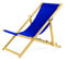 Liegestuhl klappbar aus Holz - 4er Set blau Leichte Klappliege - Faltbare & verstellbare Sonnenliege für Garten, Strand & Balkon - Gartenliege mit Atmungsaktiv Stoffbezug - Mischgewebe
