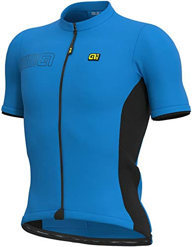 Alé Cycling Herren Pragma Colour Block Kurzärmliges Jersey, Italia Blue, M
