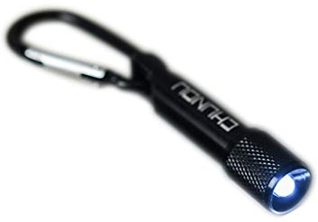 KERDEJAR Porte-clés de Lampe de Poche, Mini Lampes de Poche LED de Poche Porte-clés Portable lumière LED Lampe de Poche de Camping Torche Noir