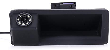 HD 8LED Kofferraumgriff Rückfahrkamera Kompatibel mit BMW E82 E88/E90 E91 Touring E92 E93 M3 E60 E61/X1 E84/X5 E70/X6 E71/E72/F31/F10/F11/F15 F18 F22 F23 F25 F26 F30 F32 F34 F35 F36 F45 F80/X3 X4/328i