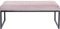 Kare Design Bank Smart Velvet, Rosa/Schwarz, Sitzbank, Polsterbank, Samtoptik, Stahl Gestell, 40x90x40 cm (H/B/T)