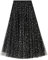 SotRong Glitzer Tüllrock Schwarz Damen Midi Überlagerter Mehrlagiger Elastischer Hoch Taillierter A Linien Tutu Rock Mesh-Chiffon-Faltenrock mit Blumendekoration
