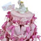 Sindy Bomboniere Sacchetti Nascita Bimba confezionati con Cicogna gessetto Rosa 20 pz + Torta (Sacchetti Cicogna Rosa)
