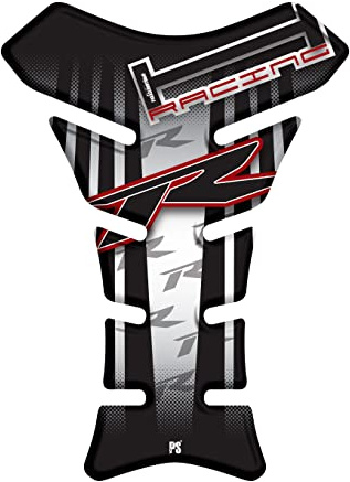 Paraserbatoio.it Adesivo effetto 3D Protezione Paraserbatoio resinato, Compatibile con HONDA CBR 125 250 600 1000 RR V1 Bianco Rosso