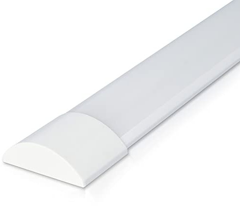 HOFTRONIC - LED Lichtleiste 30cm 10W Integrierte Röhrenlampe 4000K neutralweiß 1200lm Super Hell 30000h LED Langfeldleuchte 300x74x25mm (LxBxH) Deckenleuchten garagenbeleuchtung