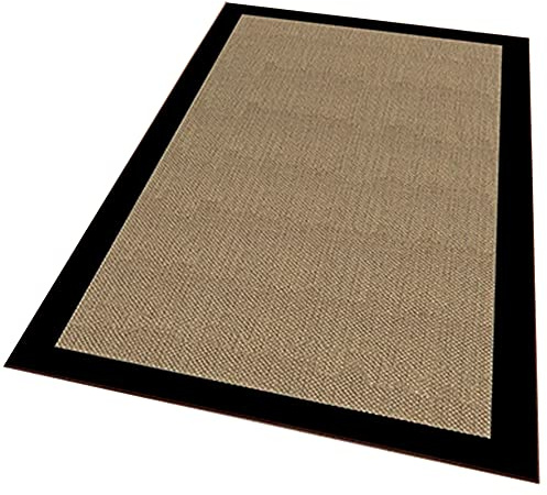 DarkBrownRim mehrfarbiger Polyesterteppich, 80 x 120cm bedruckt, DarkBrownRim mehrfarbig