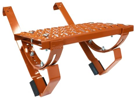 DAPRONA conjunto de pasos para tejas planas 120cm, rojo teja, para deshollinadores, incl. material de montaje