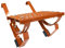 DAPRONA Laufrost Set für Flache Dachziegel 120cm, Dachtritte für Schornsteinfeger Ziegelrot, inkl. Montagematerial für sichere Dachbegehung