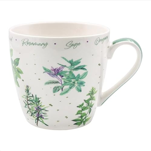The Leonardo Collection LP95057 Herb Garden Breakfast Mug, Fine China, 13x10x10cm, Boxed