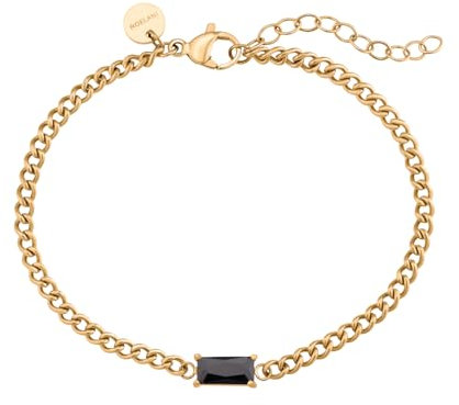 NOELANI Armband Edelstahl Damen Armschmuck, mit Zirkonia synth., 16+3 cm, Silber, Kommt in Schmuck Geschenk Box, 2034647