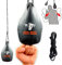 BULL DOZA FIGHT WEAR Slip Reaction Bag - Largeur de Frappe - 1 kg Une Fois rempli - Corde de 2 m Incluse - Sac de Frappe MMA - Noir - Sac de défense #1 1 (sans Boxe) (Noir)(M)