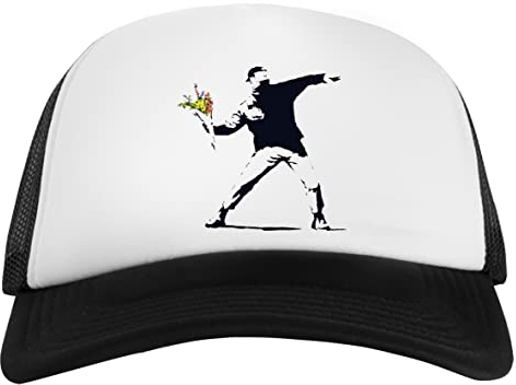 Banksy Blumenüberwurf Unisex Cap Flexible Baseball Snapback Für Damen Herren