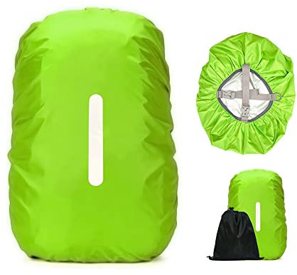 LICQIC Waterproof Rain Cover for Backpack, Reflective Rucksack Rain Cover for Outdoor, Hiking, Camping, Traveling, Cycling