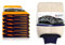 Glart 44WG6 Watergate 6er Set Mikrofasertücher super saugfähiges Microfasertuch, 60x90 cm, orange & 44WH Premium Mikrofasertuch Auto Waschhandschuh für Autopflege Schaumdüse Autowäsche