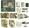 YPLonon Vintage Scrapbook Zubehör Set 125 Stück Ästhetische Bullet Journal Zubehör mit A6 Raster Notizbuch Aufkleber Sammelalbum Papier Zubehör für Kalender Notizbuch Tagebuch