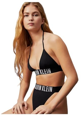 Calvin Klein Damen Bikini Oberteil Triangel ohne Bügel, Schwarz (Pvh Black), XS