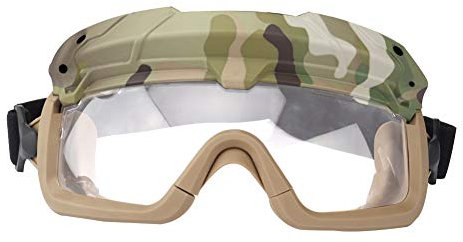 ACEXIER Taktische Airsoft Paintball Brille Winddicht Anti Fog CS Wargame Schutz Für Taktische Helm Angeln Radfahren Brille Eyewear (CP)