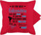 Kissenbezug - Partnerin Kissen - Ich Bin Nicht eifersüchtig was meins ist mit Name | Valentinstag - 50 x 50 cm - Rot - Geschenke für valentins Tag partnerkissen Liebe Text kuschelkissen