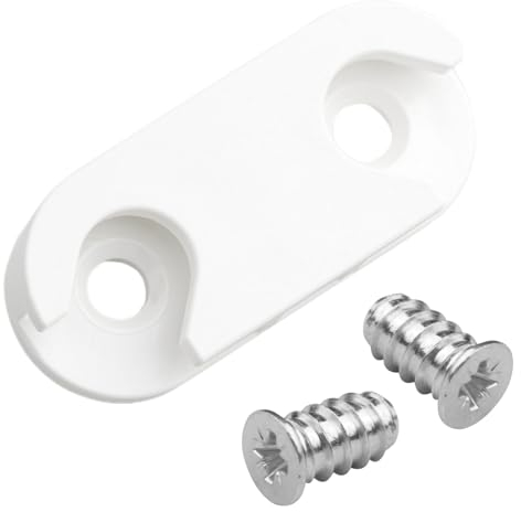 Schuhschrank Scharnier Halterung 110364 passend als Ersatzteile für IKEA HEMNES STÄLL Schuhkipper Schuhregal (1 Stück + 2 Schrauben)