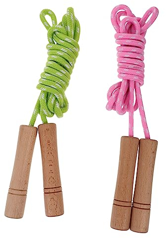 WHAMVOX 2St Speed-Springseil Buch+Bindung+Kleber Mädchenspielzeug Kinderspielzeug Teenager-Springseil Jungen springen Seil Frau Gummiband China Trainingsseil Fitness Holz
