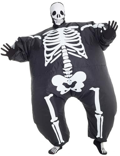 Morph Megamorph Inflatable Skeleton Costume for Adults - Funny Blow Up Halloween Costume Accessory - Halloween Inflatables