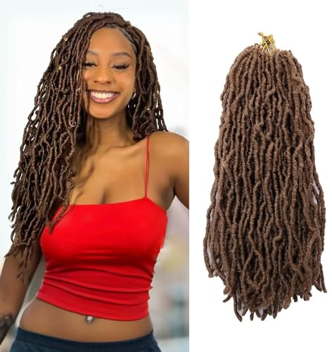 Lot de 6 fausses dreadlocks au crochet - 30,5 cm - Cheveux doux bouclés et ondulés - En fibre synthétique