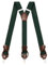 Kohentact Hosenträger Herren mit Clip- und Knopfbefestigung, inklusive 6 Knöpfe, 3,5 cm Breite Y-Form für Körpergrößen bis 200 cm Suspenders for Men 1 (Dunkelgrün)