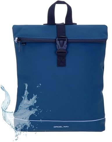 Daniel Ray Rucksack Damen Jeff Fashion small Damenrucksack Mini small A4 Handtasche Freizeitrucksack Plane Daypack backpack 25.1092 + Schlüsseletui (Marine Blau 10)