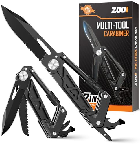 ZOOI Regalos Originales para Hombre, 7 en 1 Navaja Multiusos Camping Accesorios, Regalos para Hombre, Regalos Originales Hombre, Herramienta Multiusos, Navaja Tactica, Gadgets Tecnologicos