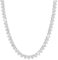 Michooyel Herz Tennis Halskette, Tenniskette Damen, Iced Out Kette Diamant Zirkonia Choker Silber Tennis Chain Necklaces Heart (Golden, Silbrig)