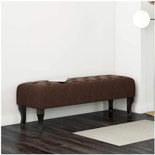 SYJKOO Fußhocker, Ottomane, Fußstütze, rechteckig, getuftete Ottomane, Sofabank für Wohnzimmer, Fußhocker, Schuhbank fürs Foyer, Hocker fürs Bett im Schlafzimmer (Farbe: #4, Größe: 80 cm)