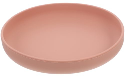 TOVINANNA Anti-Spill Plate for Elderly and Disabled with Suction Base Silicone Scoop Dish Self Feeding Non Slip Dinnerware for Adults and Patients
