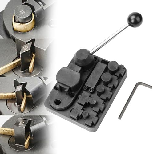 Metal Wire Bending Jig Set with Adjustable Dies, 2025 New kemperer Metal Wire Bending Jig Set, Tools for DIY Rings Spoon Earring Bending Machine for Jewelry Making (Black)