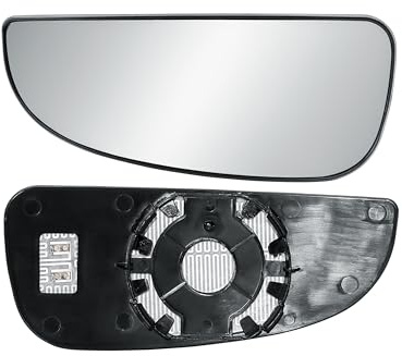 Passenger Left Side N/S Door Lower Wing Mirror Replacement Lower Small Glass Heated with Back Plate for Fiat Ducato Citroen Relay Peugeot Boxer 2006-2025 Vauxhall Movano 2022-2025