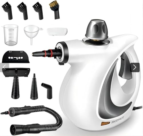 Red Hut Dampfreiniger,Dampfreiniger Red Hut-HoherDampfdruck, chemikalienfrei, FürPolster & Haustiere