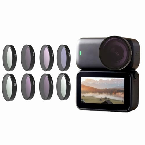 ND Polarisationsfilter Set für DJI Osmo-Nano, UV-/CPL-/ND8-, ND16-/ND32-/ND64-, Star-/Night-Filter, multifunktionaler Graufilter und CPL Filter Polfilter, Action Kamera Zubehör(E)