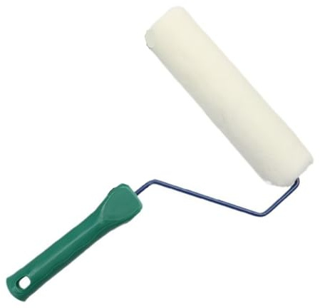 Rouleau de peinture de qualité professionnelle avec poignée antidérapante et tissu en microfibre résistant aux déchirures pour mur intérieur